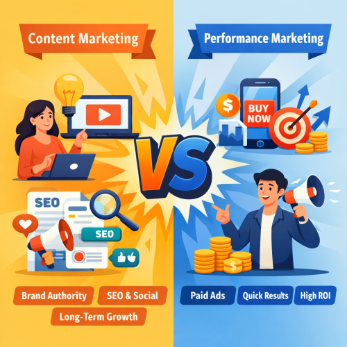 content marketing vs performance marketing